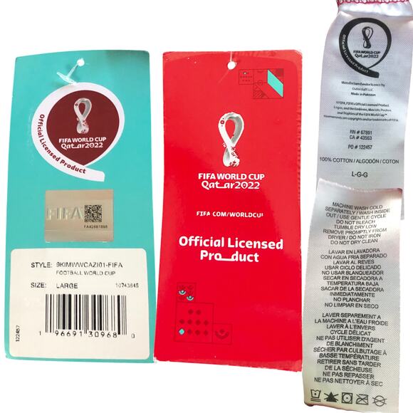 FIFA World Cup Qatar 2022 Large Tshirt Red - Picture 7 of 7